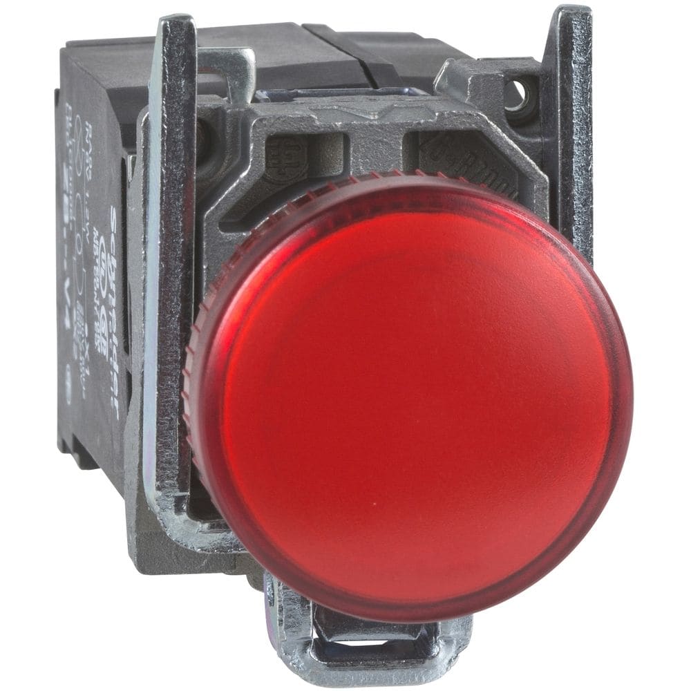 Schneider Automation Controlelamp rond Ø22 - IP65 - rood - lamp BA 9s - 230V - klemmen XB4BV44