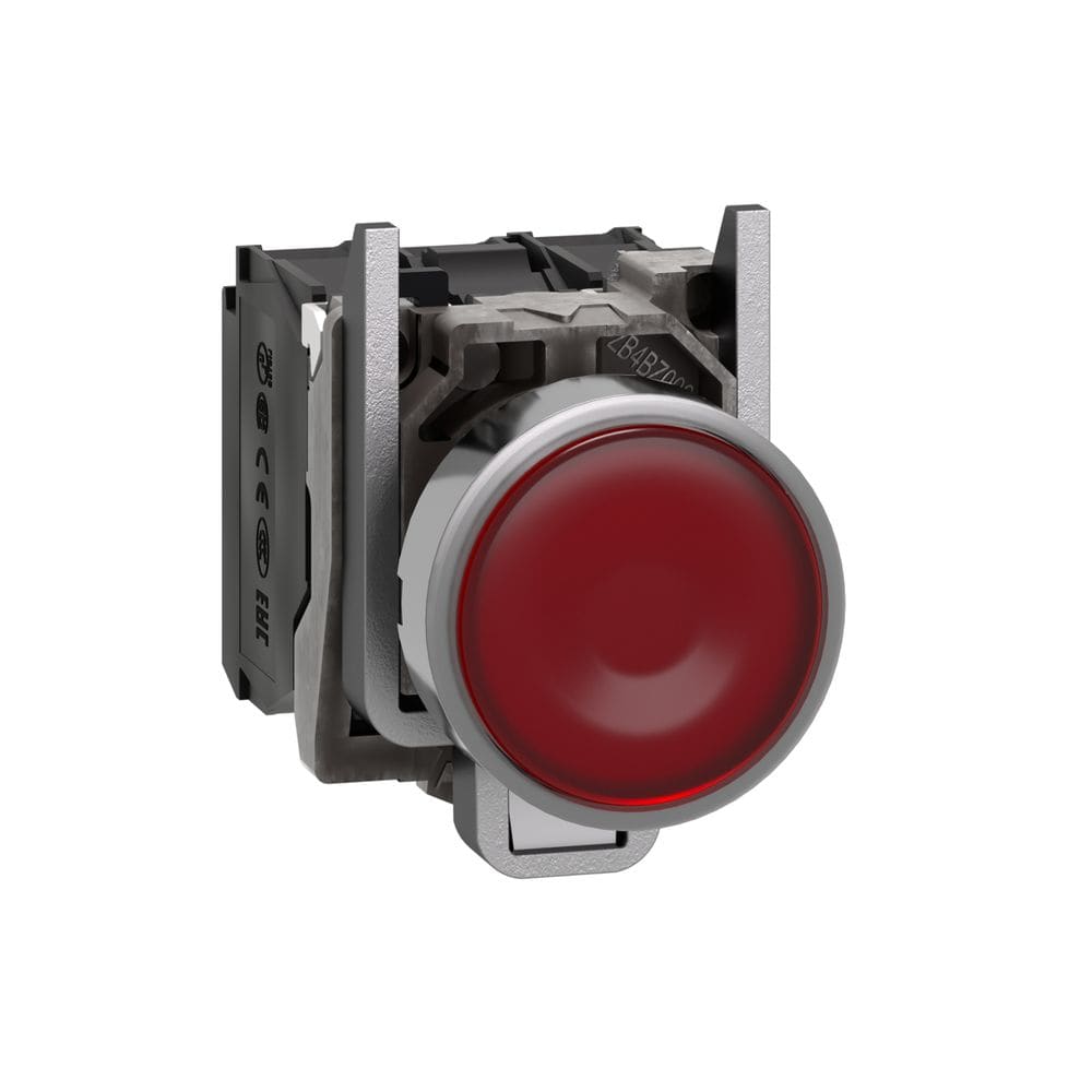 Schneider Automation Verlichte drukknop rood Ø22 - impulscontact verzonken - 24V - 1NC + 1NO XB4BW34B5