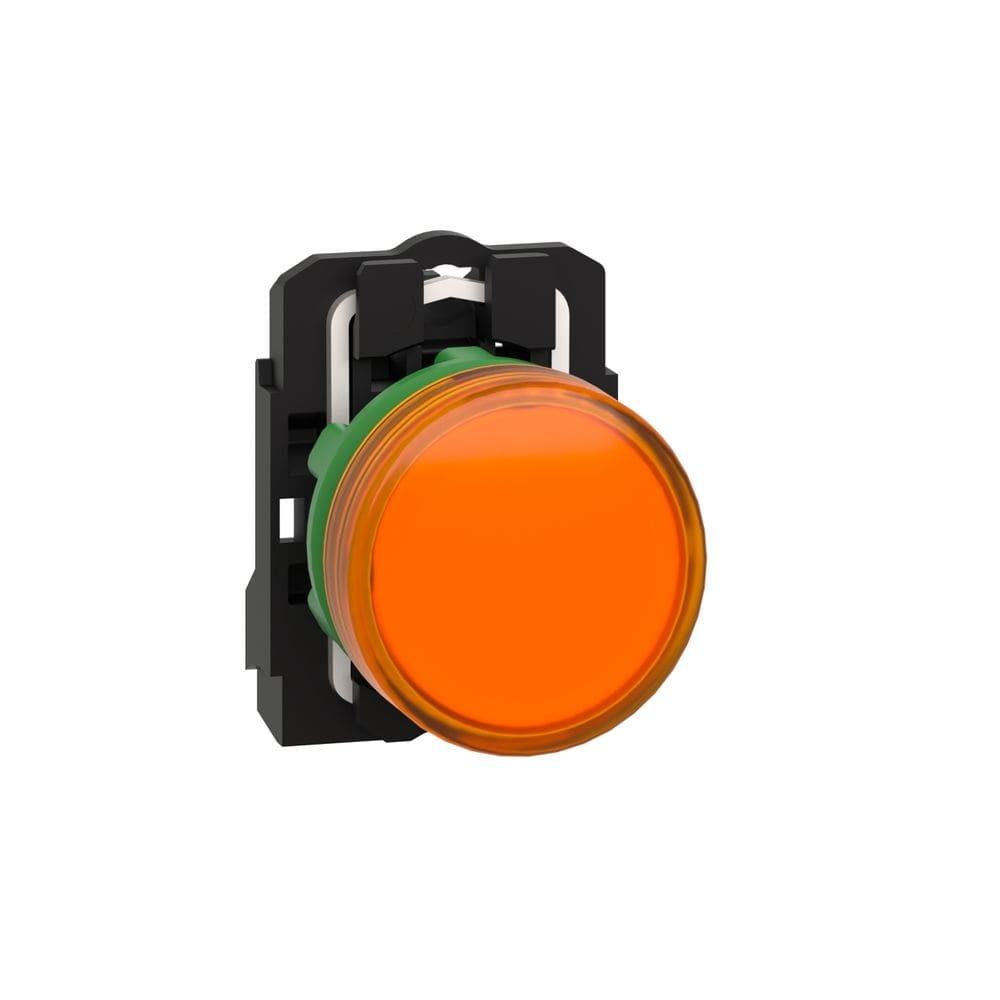 Schneider Automation controlelamp rond Ø 22 - IP 65 - geel - ingebouwde LED - 240 V - klemmen XB5AVM5