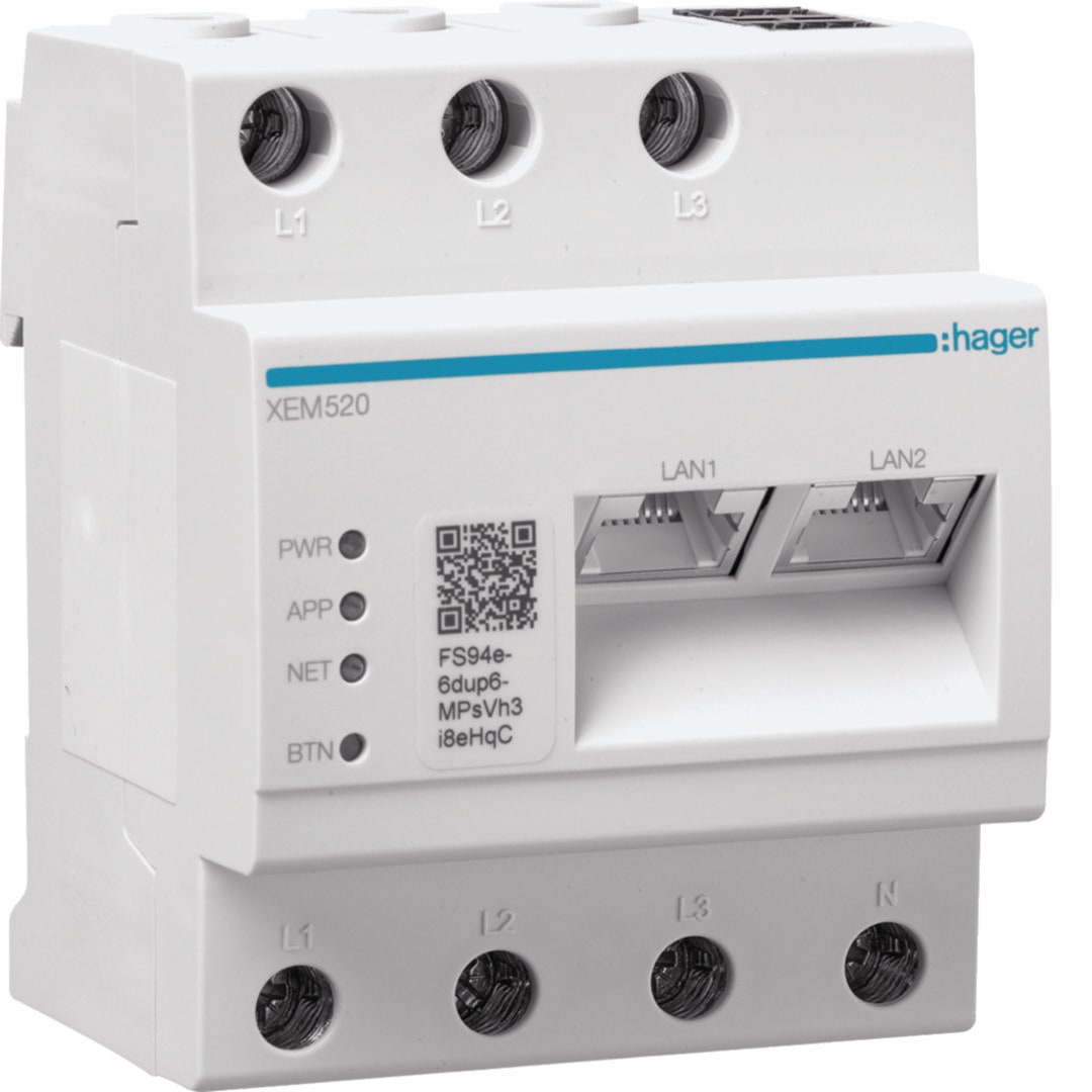 HAGER Local Load Manager voor 20 stopcontacten T2S + CPO XEM520
