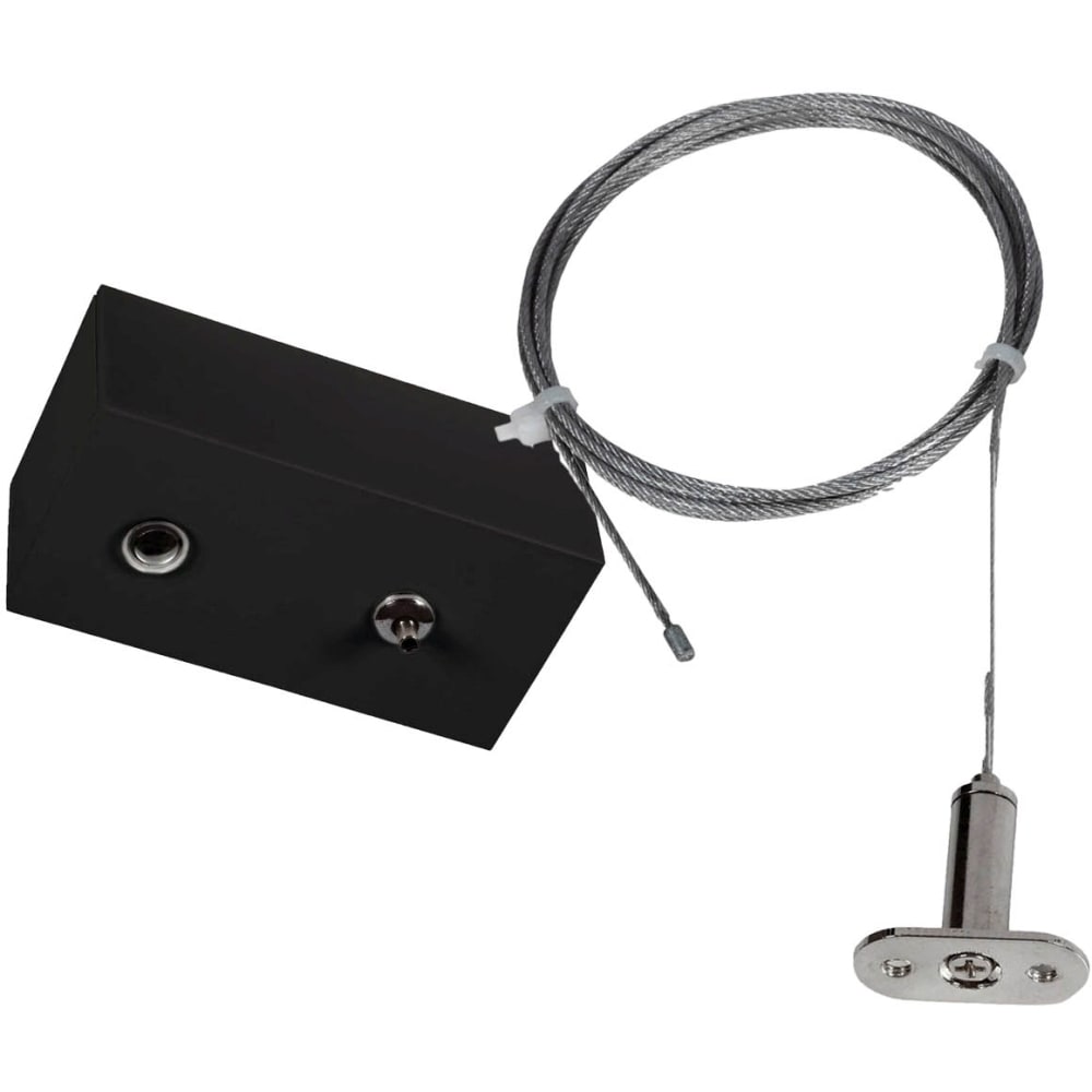 UNI-BRIGHT Xline aansluitdoos met voedings- en pendelkabel 150cm zwart XLPSBB