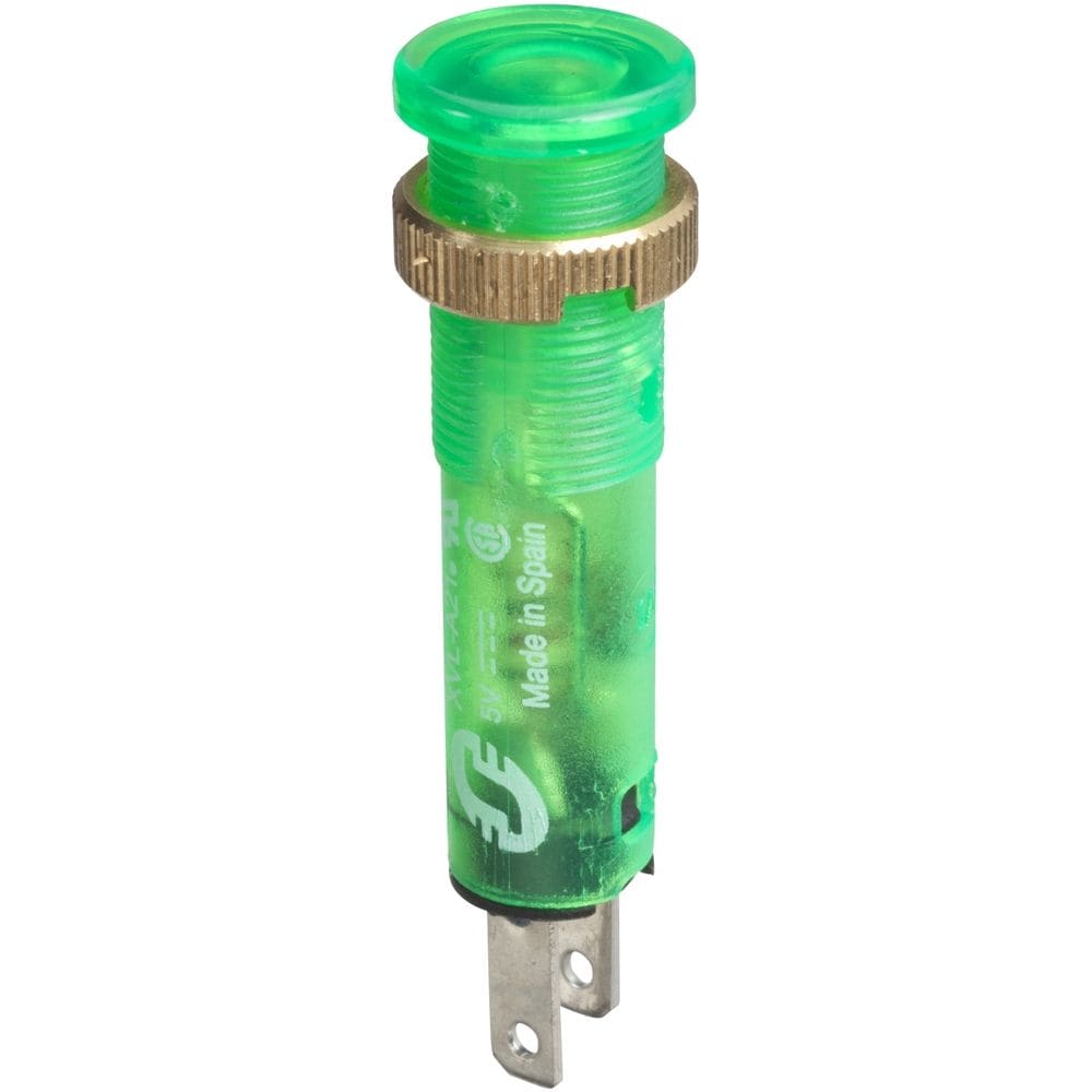 Schneider Automation Controlelamp rond Ø8 - IP40 - groen - ingebouwde LED - 24V - kabelschoenen XVLA233