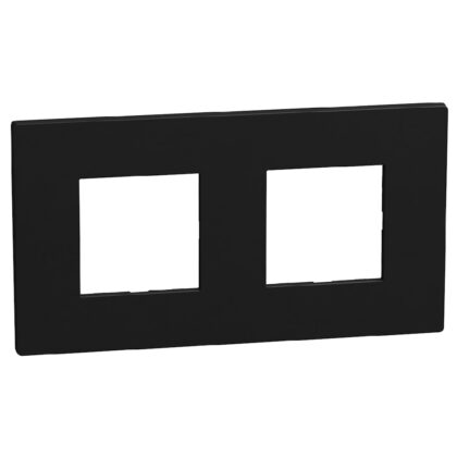 BTICINO LightN afdekplaat 2x2 mod 71mm zwart YA4802M2DD