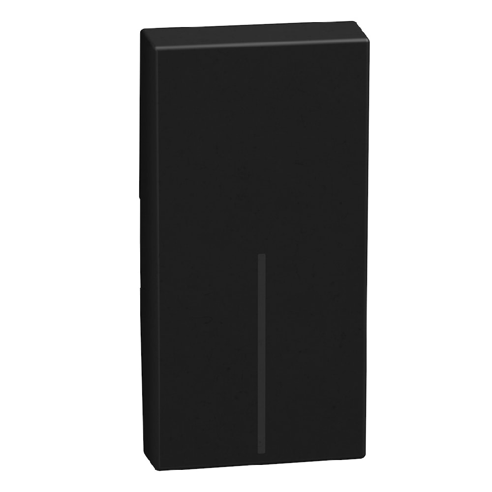 BTICINO LightN toets voor bedieningen 1 mod - zwart YD4915