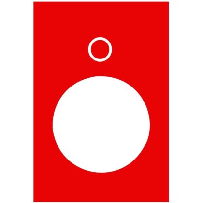 Schneider Automation Etiket - 30 x 40mm - rood - 0 ZB2BY2931