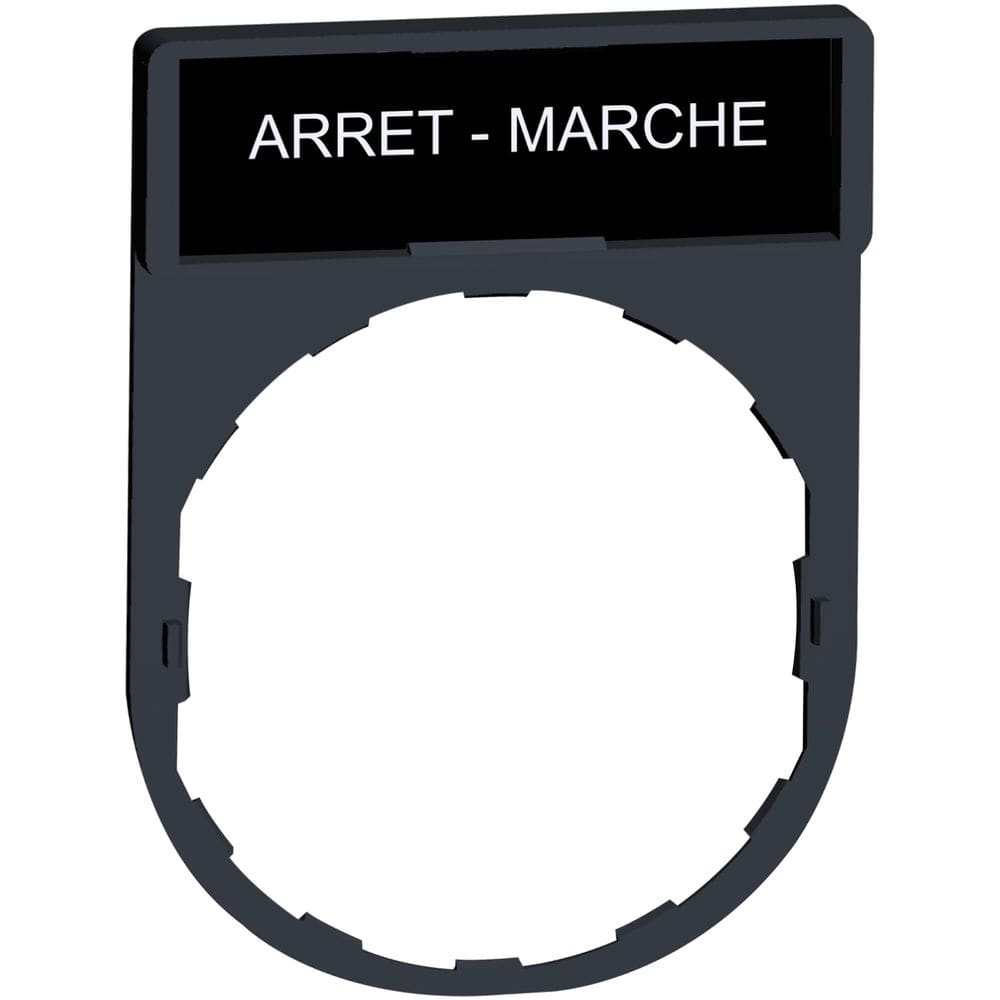 Schneider Automation Etikethouder 30x40mm standaard - Ø22 - met etiket ARRET-MARCHE ZBY2166