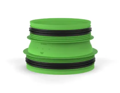 Duco D-Acces aansluitstuk met rubber MM 180 x 160 mm 0000-4725