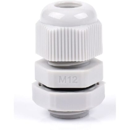 Wartel M12 polyamide lichtgrijs (3 - 5mm) 0004410006