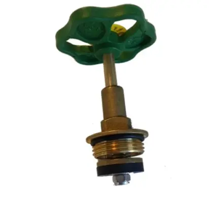 Schlosser 1801 messing kraankop korte spindel 3/8 0018011000001