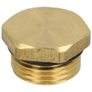 Schlosser 1836 messing stop 1/4 M voor afsluitkraan 0018360800001