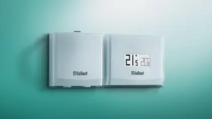 Vaillant vSMART klokthermostaat - draadloos - dag/week en sanitair 0020197223