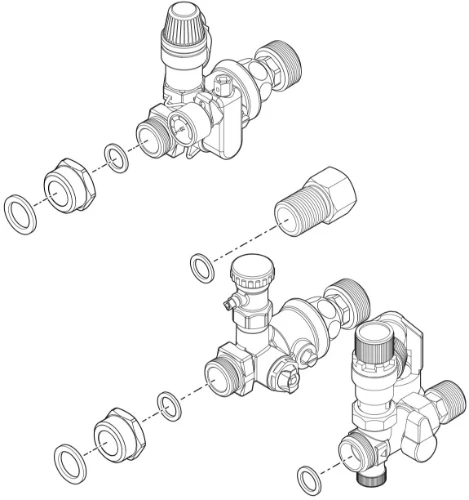 Vaillant uniTOWER aansluitset VWL..8/5 0020221264