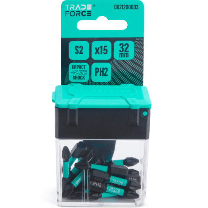 Bitset impact 1/4'' PH2 32mm - 15-delig 0021200003