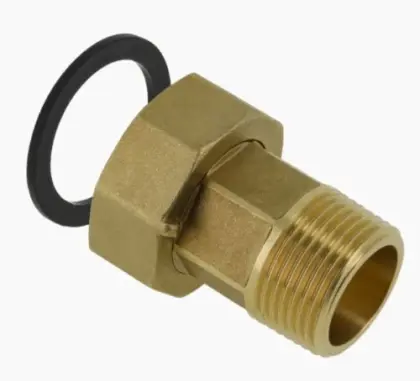 MessingFit messing 2-delige koppeling met vlakke dichting MF 3/4 x 4/4 - prijs per set van 2 stuks 0022402000001