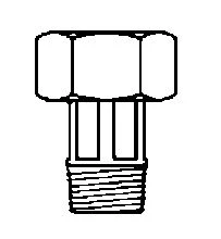 MessingFit messing 2-delige koppeling met vlakke dichting MF 1/2 x 3/4 - prijs per stuk 0022652000001