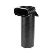 Begetube Profi-Air haaks ventielaansluitstuk DN125 - ovalduct - lang model 010081000