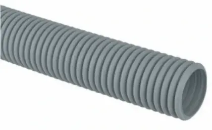 Begetube Profi-Air Carbo-Line ventilatieflexibel 63 mm (rollengte 50m) - donkergrijs - antistatisch en antibacterieel - prijs per meter 010256350