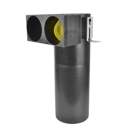 Begetube Profi-Air haaks ventielaansluitstuk DN125 - 2 x 90 mm - lang model 010281290