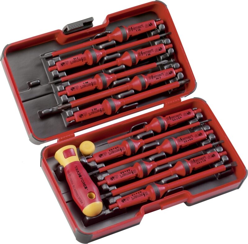 14-delige schroevendraaierset 1000V SL/PH/PZ/TX met verwisselbare klingen 0118150010
