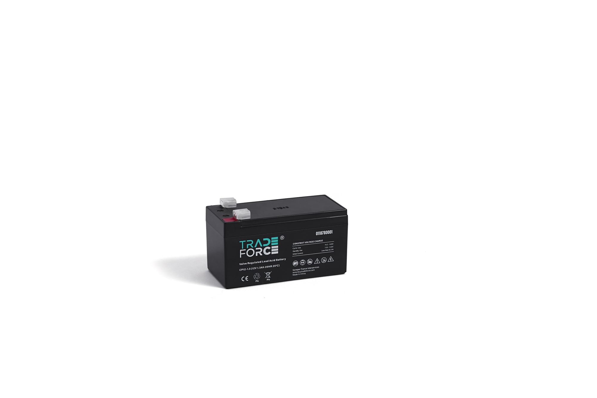 12V 1.3Ah loodzuurbatterij met ventiel