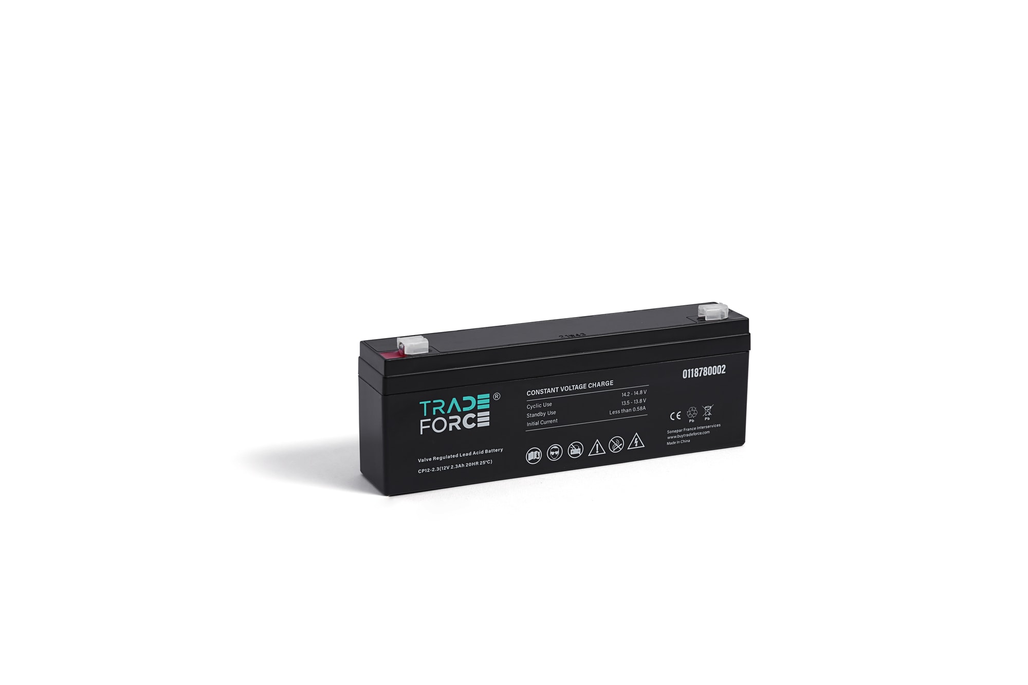 12V 2.3Ah loodzuurbatterij lekvrij met ventiel