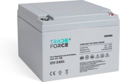 12V 24Ah 20HR loodzuurbatterij lekvrij met ventiel