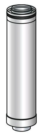 Ubbink CLVkit PP/Galva verlengbuis 125/200 mm (lengte 1000mm) 0120731