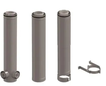 Ubbink CLVkit PP/Galva verdiepingskit 2 - 90° 160/250 mm 0121109