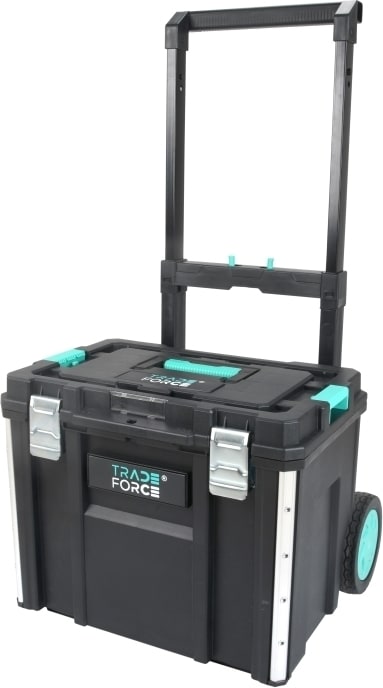 ForceBox Kunststof Gereedschapskist met Trolley 512x390xh415mm 0122890004