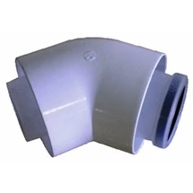 Axioma concentrisch PP/alu bocht 45° MF 60/100 mm (prijs per set van 2 stuks) 01.311.27.04