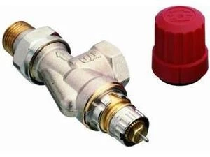 Danfoss RA-N haaks verkeerde thermostatiseerbare radiatorkraan 1/2 x 1/2 - instelbare kv-waarde 013G0153