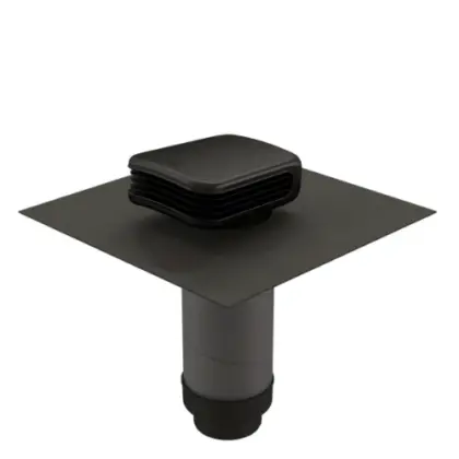 Ubbink Valetis geïsoleerde dakdoorvoer type C en D 160/150 - zwart 0172088