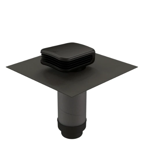 Ubbink Valetis geïsoleerde dakdoorvoer type C en D 160/125 voor leien dak - zwart 0172098