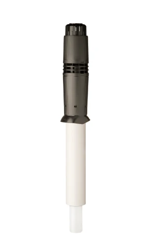 Ubbink Rolux 5G concentrisch PP/Staal dakdoorvoer 80/125 mm - zwart - verlengd model 0184415