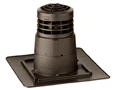 Ubbink Chemilux 5G PP schoorsteenopstand vlakke plaat 80 mm - zwart 0184432
