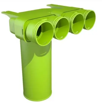Ubbink Air Excellent 23C Vent.Adapt. 125-90° 0188175