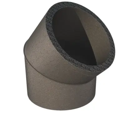 Ubbink Aerfoam WTW geisoleerd bocht 45°  200/200 mm 0188226