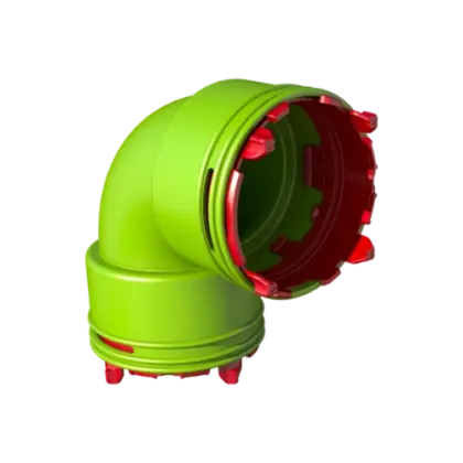 Ubbink Air Excellent click-seal systeem AE34C bocht 90° 75 mm 0188994