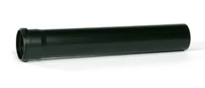 Ubbink Rolux PP luchttoevoerbuis 80 mm (lengte 500mm) - zwart 0222908