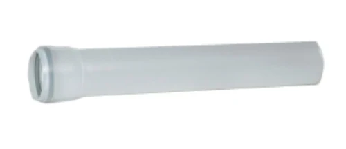 Ubbink Rolux PP rookgasafvoer buis 80 mm (lengte 1000mm) - wit 0222952