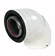 Ubbink Rolux concentrisch Alu/PVC bocht 87° 80/125 mm - voor niet condenserende ketels 0224063