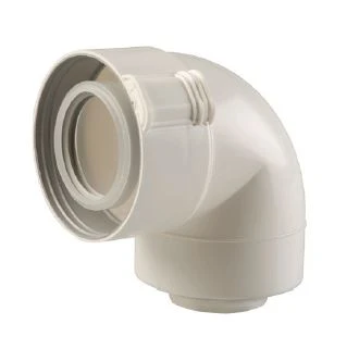Ubbink Sekurit concentrisch PP/PP bocht 87° 80/125 mm 0229520
