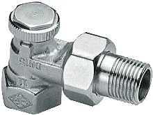 Heimeier Regutec haakse regelbare koppeling 3/8 x 3/8 - vernikkeld 0355-01.000