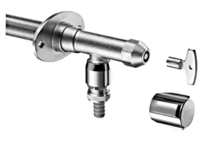 Schell Polar II vorstbestendige gevelkraan - belgaqua gekeurd - met sleutel/handwiel 039980399