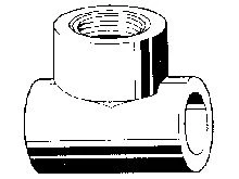 Niron PPR verloop T-stuk met binnendraad 90° FFF 20 x 1/2 F x 20 mm 03NTF2012