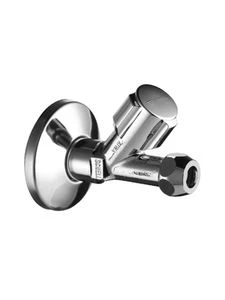 Schell Comfort rechte hoekstopkraan 1/2 x 10 mm - chroom - met rozet 059030699