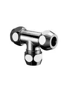 Schell T-knelkoppeling FFF 10 x 10 x 10 mm - chroom 064550699