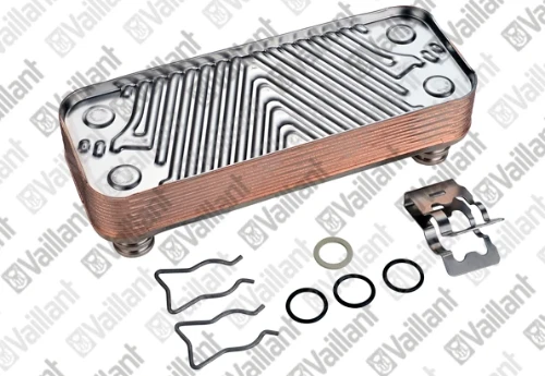 Vaillant WSS warmtewisselaar 12 platen voor vuw pro + plus 065131