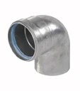Ubbink Rolux dikwandig alu bocht 87° MF 80 x 80 mm 0700160