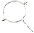 Ubbink Rolux concentrisch beugel 60/100 mm - wit - met pen 0703126